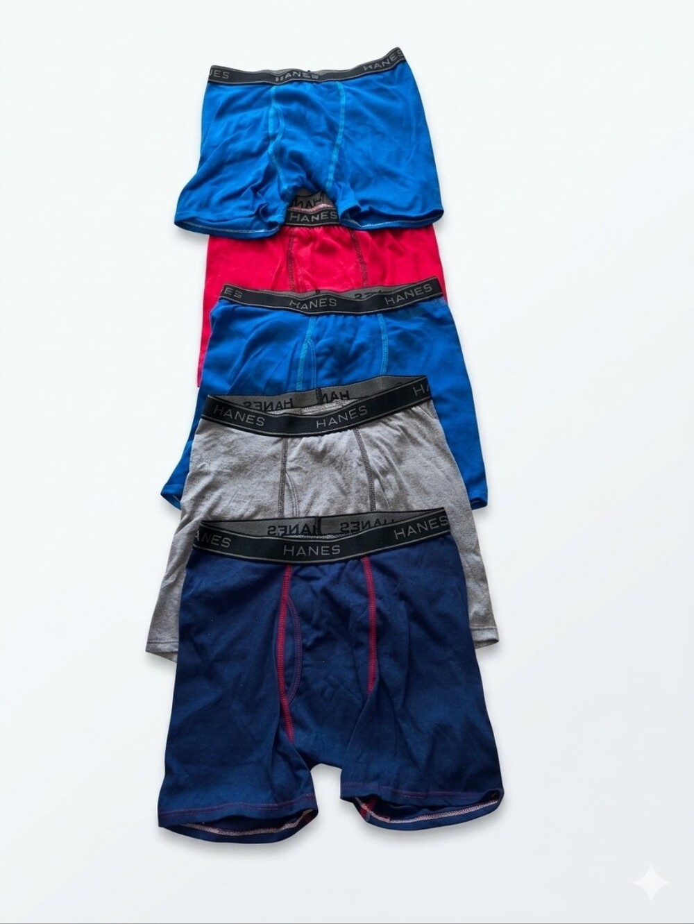 Hanes kids Assorted Boxer Briefs - Blue, Red, Gray, Navy
